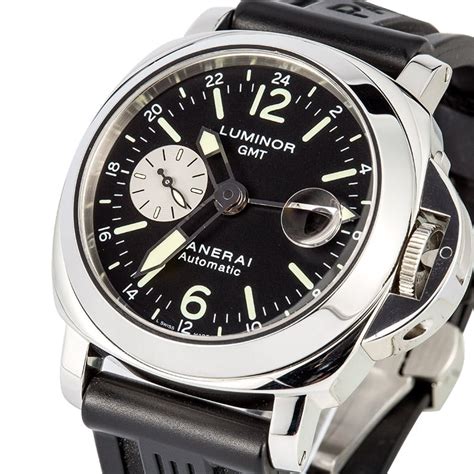 panerai luminor gmt automatic acciaio|officine Panerai Luminor gmt automatic.